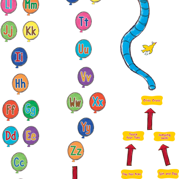 Pete the Cat Alphabet Balloons Sensory Pat