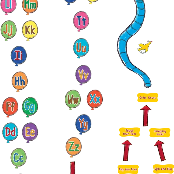 Pete the Cat Alphabet Balloons Sensory Pat
