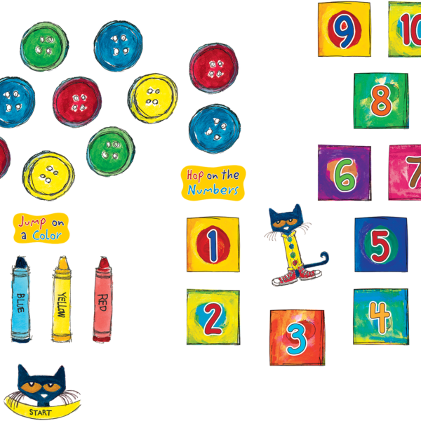 Pete the Cat Numbers and Colors Sensory Pat