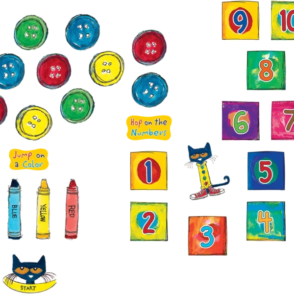 Pete the Cat Numbers and Colors Sensory Pat
