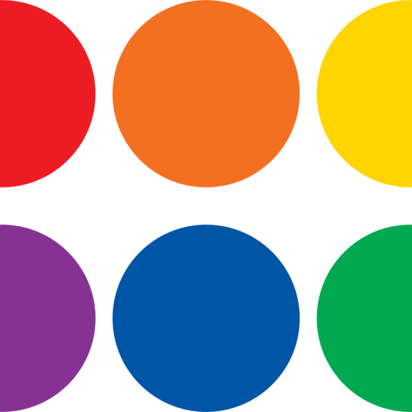 Spot On Floor Markers Colorful Circles - "
