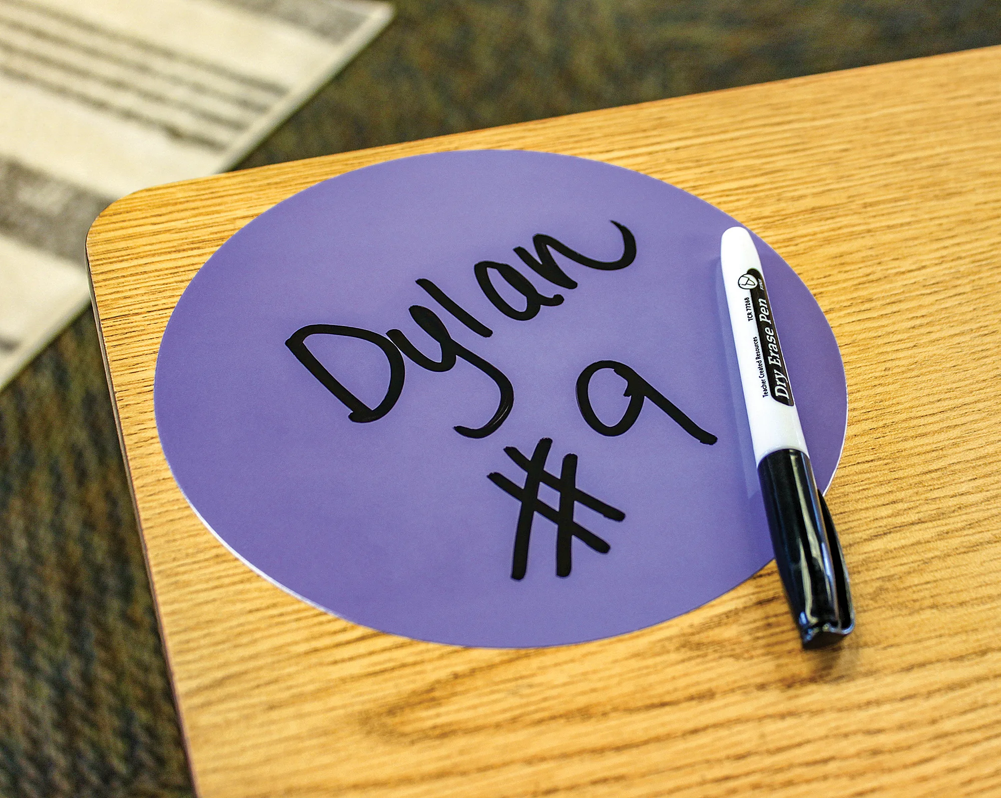 Spot On Dry-Erase Desktop Writing Spots Bright Circles - " - Image 2