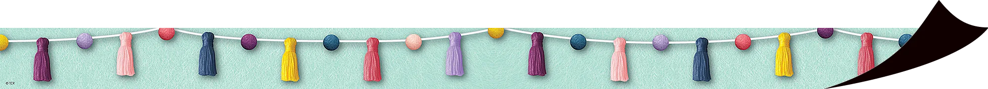 Oh Happy Day Pom-Poms and Tassels Magnetic Border - Image 2