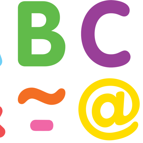 Colorful Classic 2" Magnetic Letters