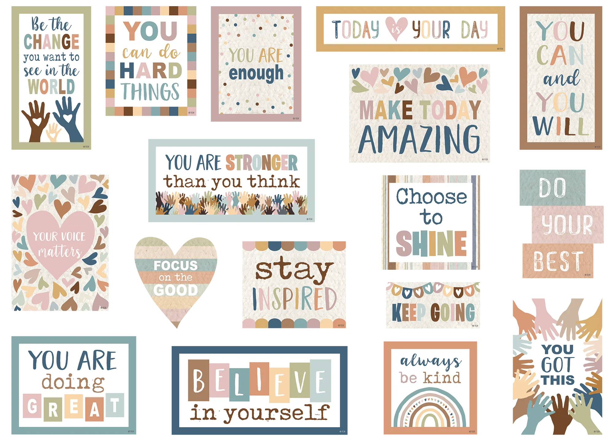 Everyone is Welcome Magnetic Positive Sayings