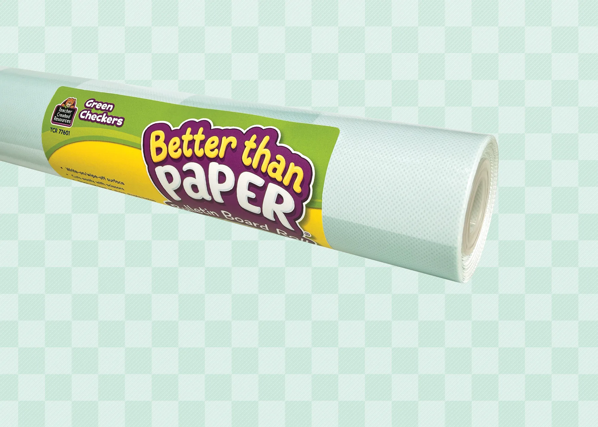 Green Checkers Better Than Paper Bulletin Board Rol