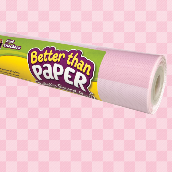 Pink Checkers Better Than Paper Bulletin Board Rol