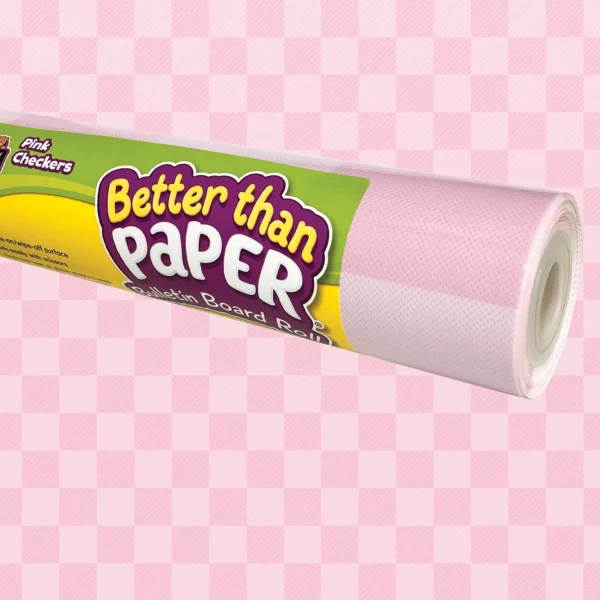 Pink Checkers Better Than Paper Bulletin Board Rol