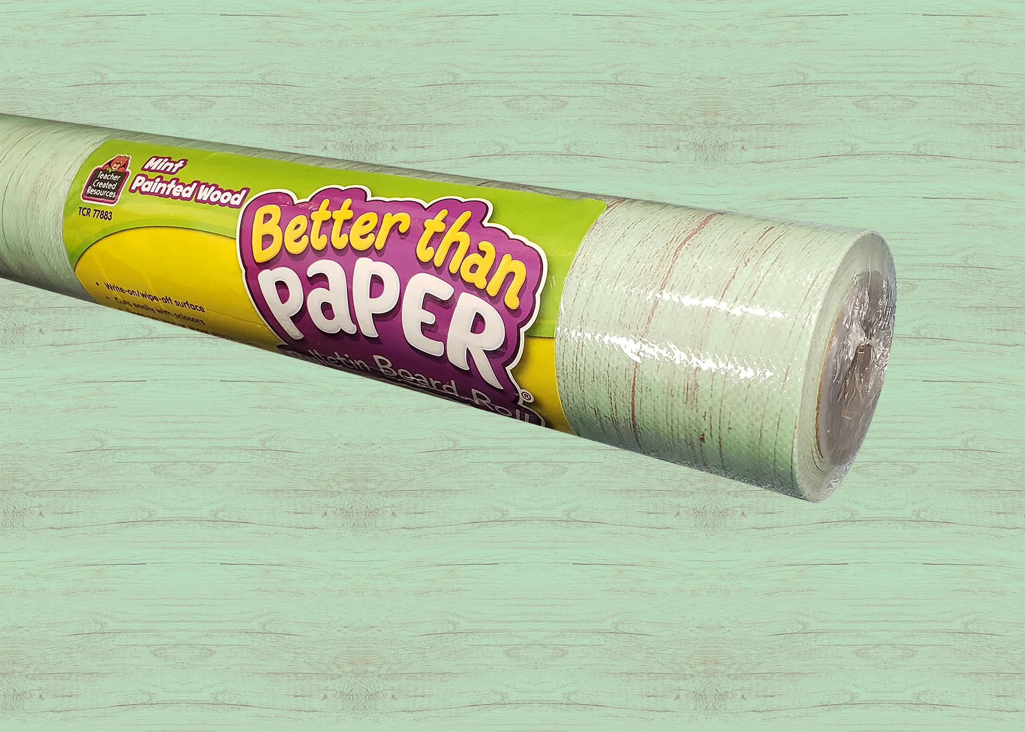 Mint Painted Wood Better Than Paper Bulletin Board Rol
