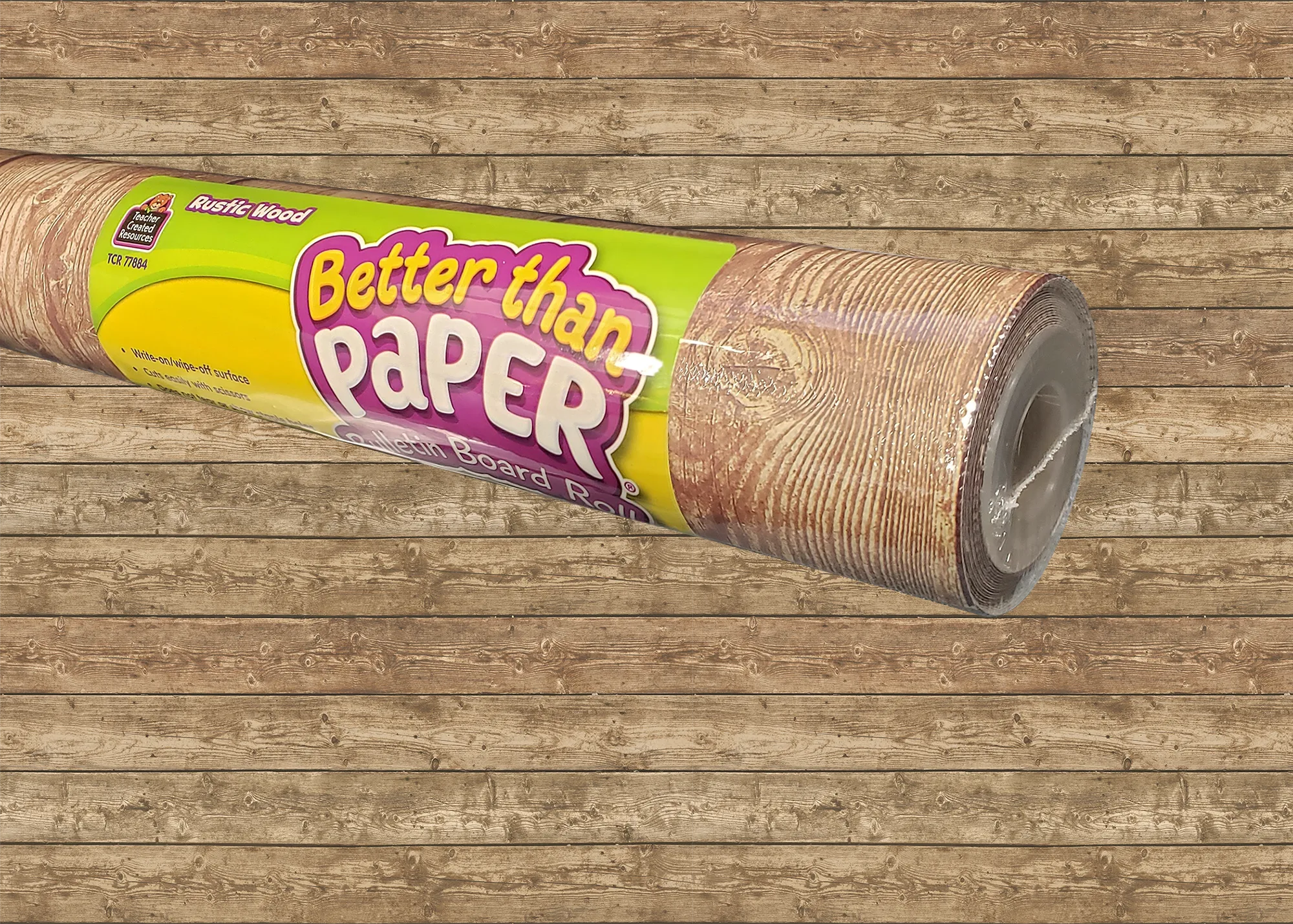 Rustic Wood Better Than Paper Bulletin Board Rol