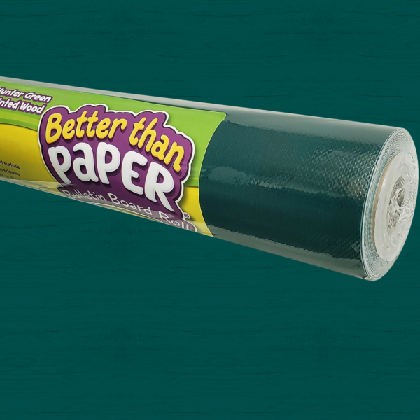 Hunter Green Painted Wood Better Than Paper Bulletin Board Rol