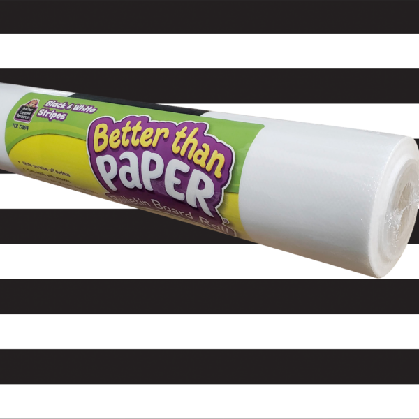 Black & White Stripes Better Than Paper Bulletin Board Rol