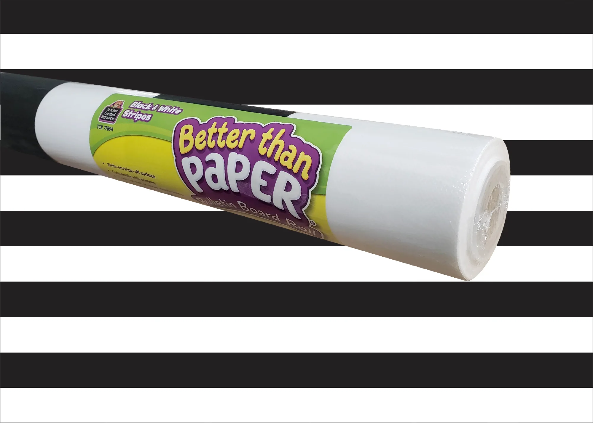 Black & White Stripes Better Than Paper Bulletin Board Rol