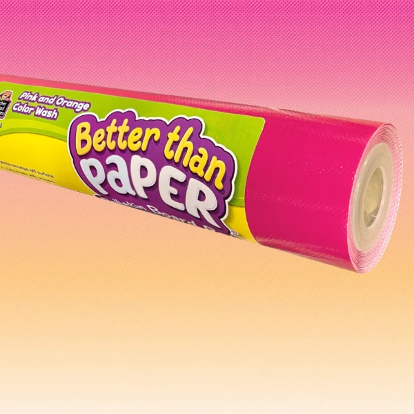 Pink and Orange Color Wash Better Than Paper Bulletin Board Rol
