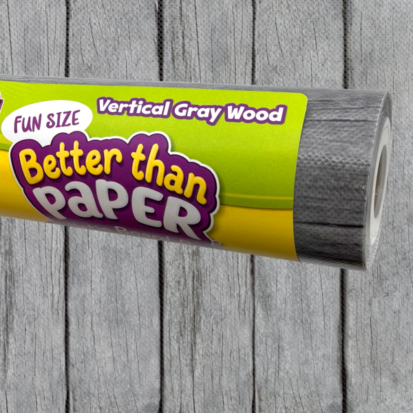 Fun Size Vertical Gray Wood Better Than Paper Bulletin Board Rol