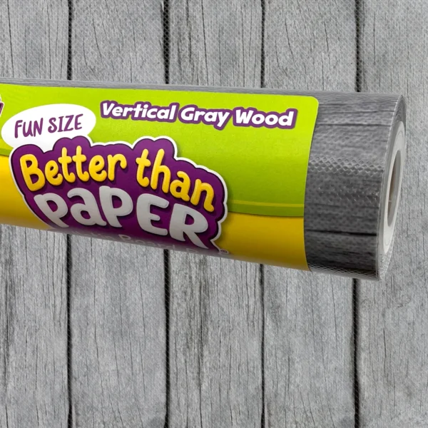 Fun Size Vertical Gray Wood Better Than Paper Bulletin Board Rol