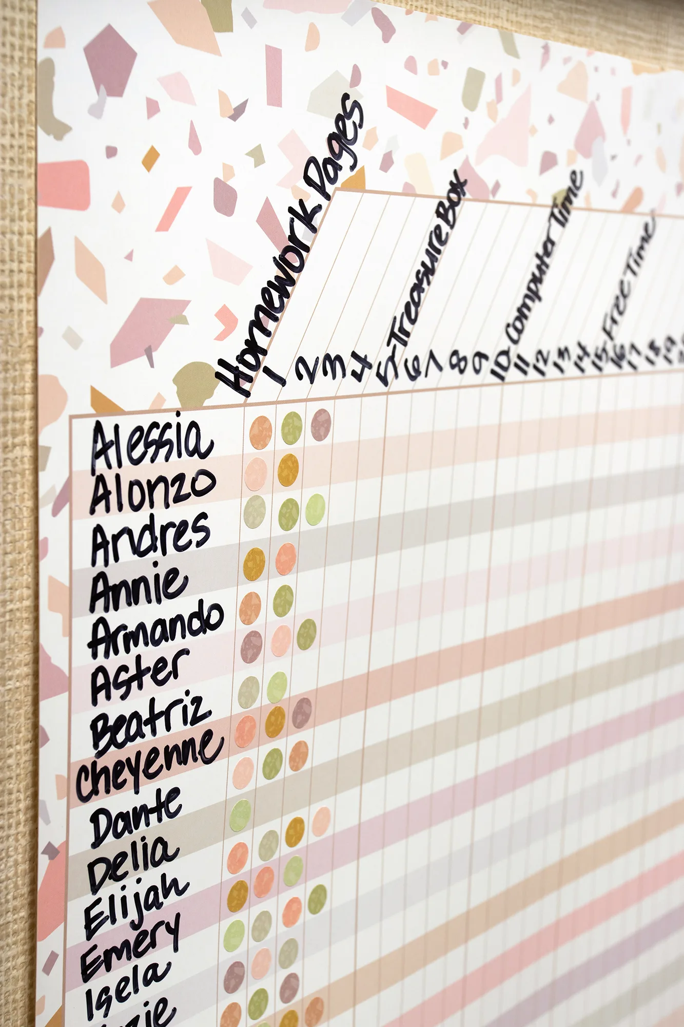 Terrazzo Tones Incentive Chart - Image 2