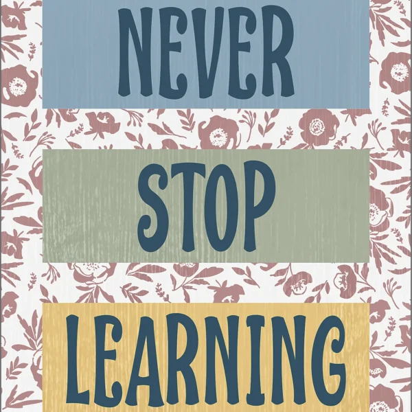 Never Stop Learning Positive Poster