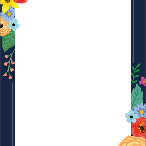Wildflowers Blank Chart