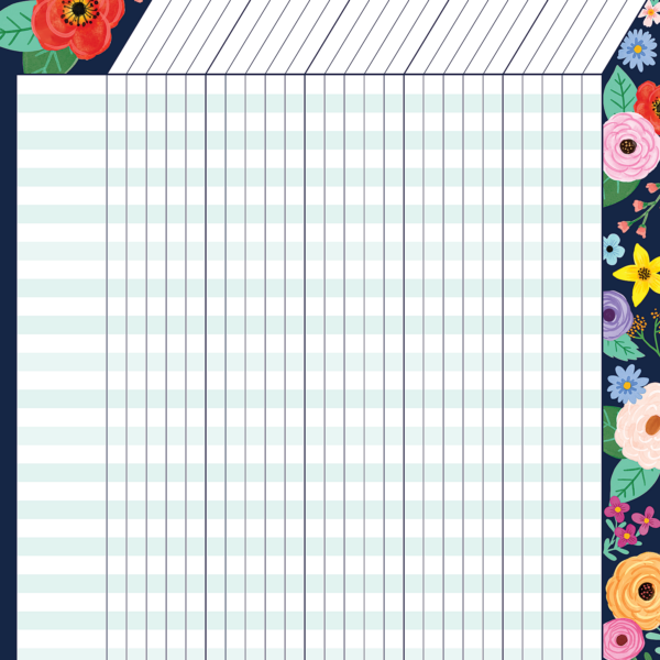 Wildflowers Incentive Chart