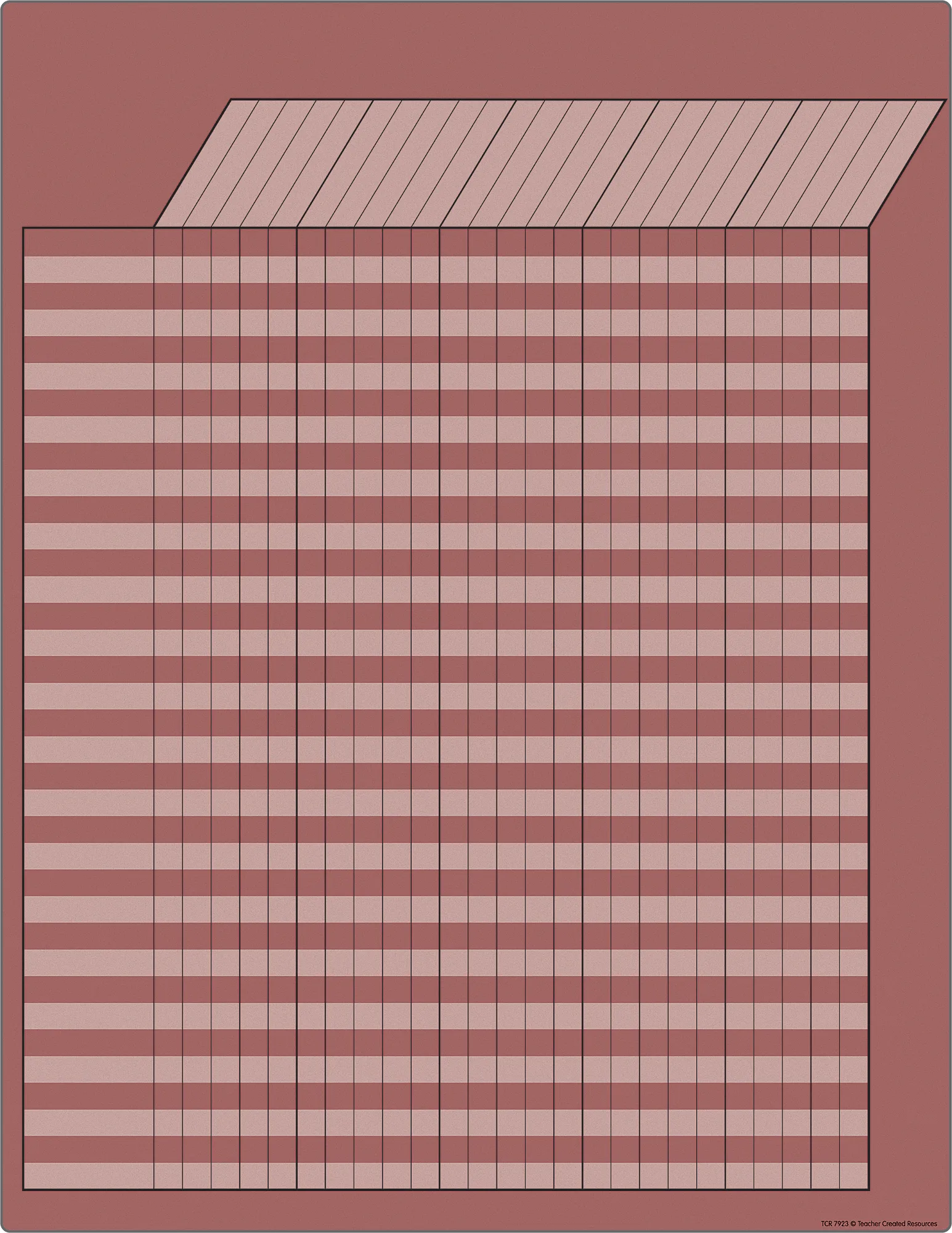 Deep Rose Incentive Write-On/Wipe-Off Chart