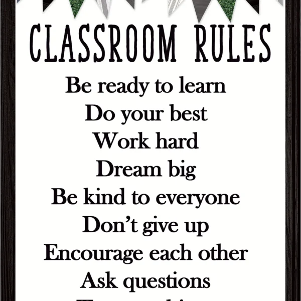 Modern Farmhouse Classroom Rules Chart