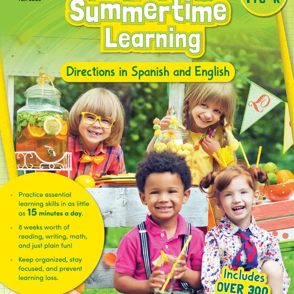Summertime Learning: English and Spanish Directions, Second Edition (Prep. for PreK)