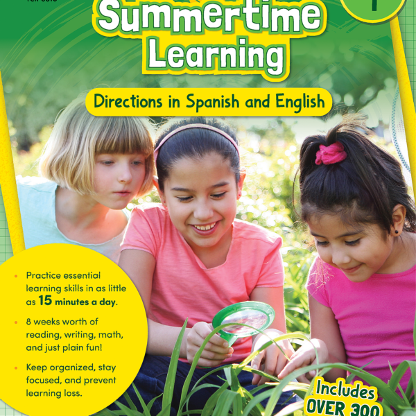 Summertime Learning: English and Spanish Directions, Second Edition (Prep. for Gr. 1)