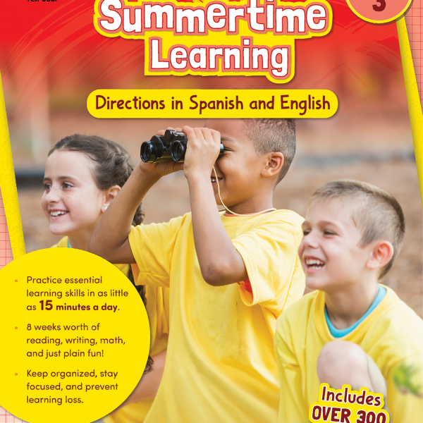 Summertime Learning: English and Spanish Directions, Second Edition (Prep. for Gr. 3)