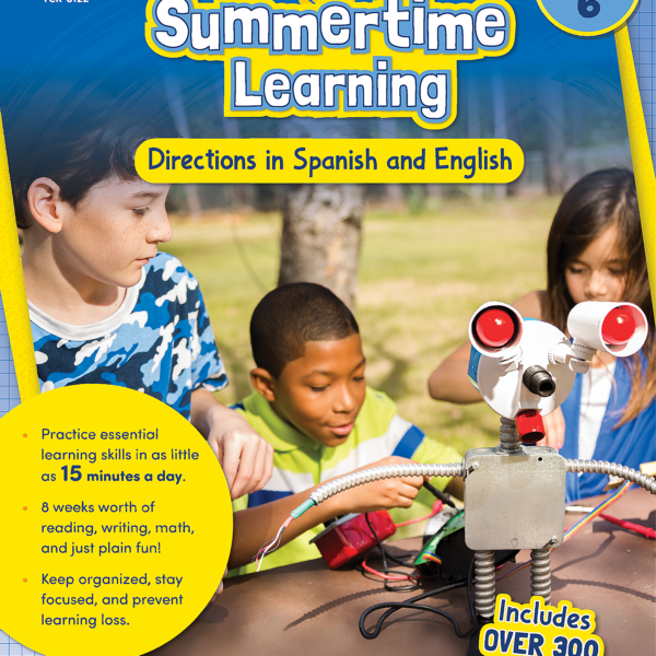 Summertime Learning: English and Spanish Directions, Second Edition (Prep. for Gr. 6)
