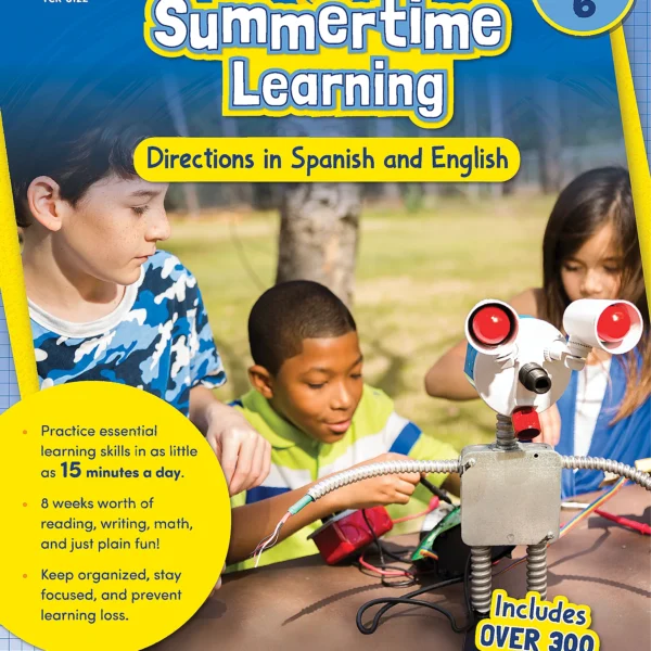 Summertime Learning: English and Spanish Directions, Second Edition (Prep. for Gr. 6)