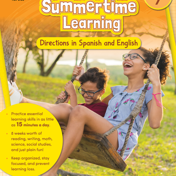 Summertime Learning: English and Spanish Directions, Second Edition (Prep. for Gr. 7)