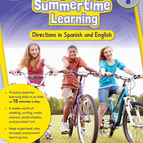Summertime Learning: English and Spanish Directions, Second Edition (Prep. for Gr. 8)
