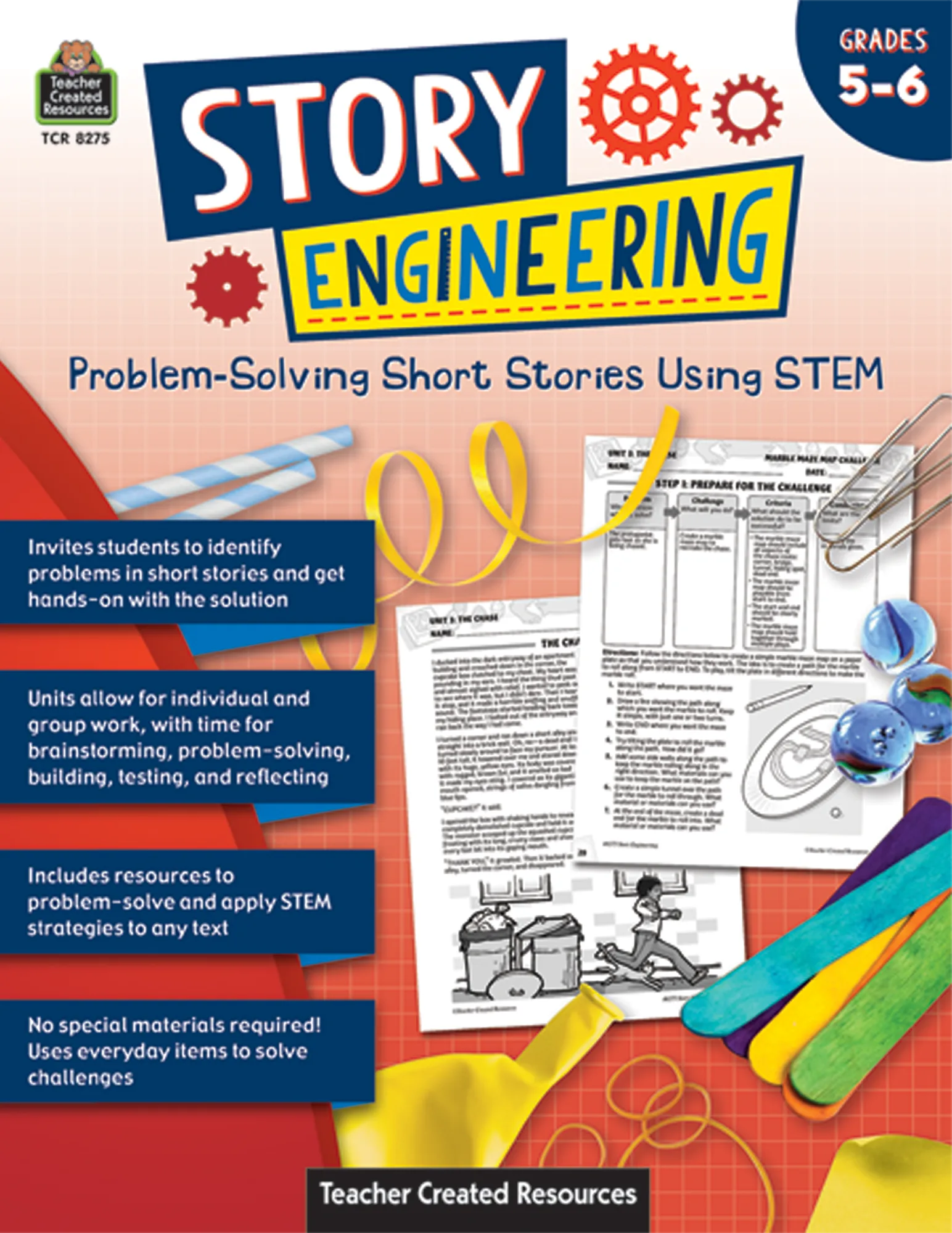 Story Engineering: Problem-Solving Short Stories Using STEM (Gr. 5-6)