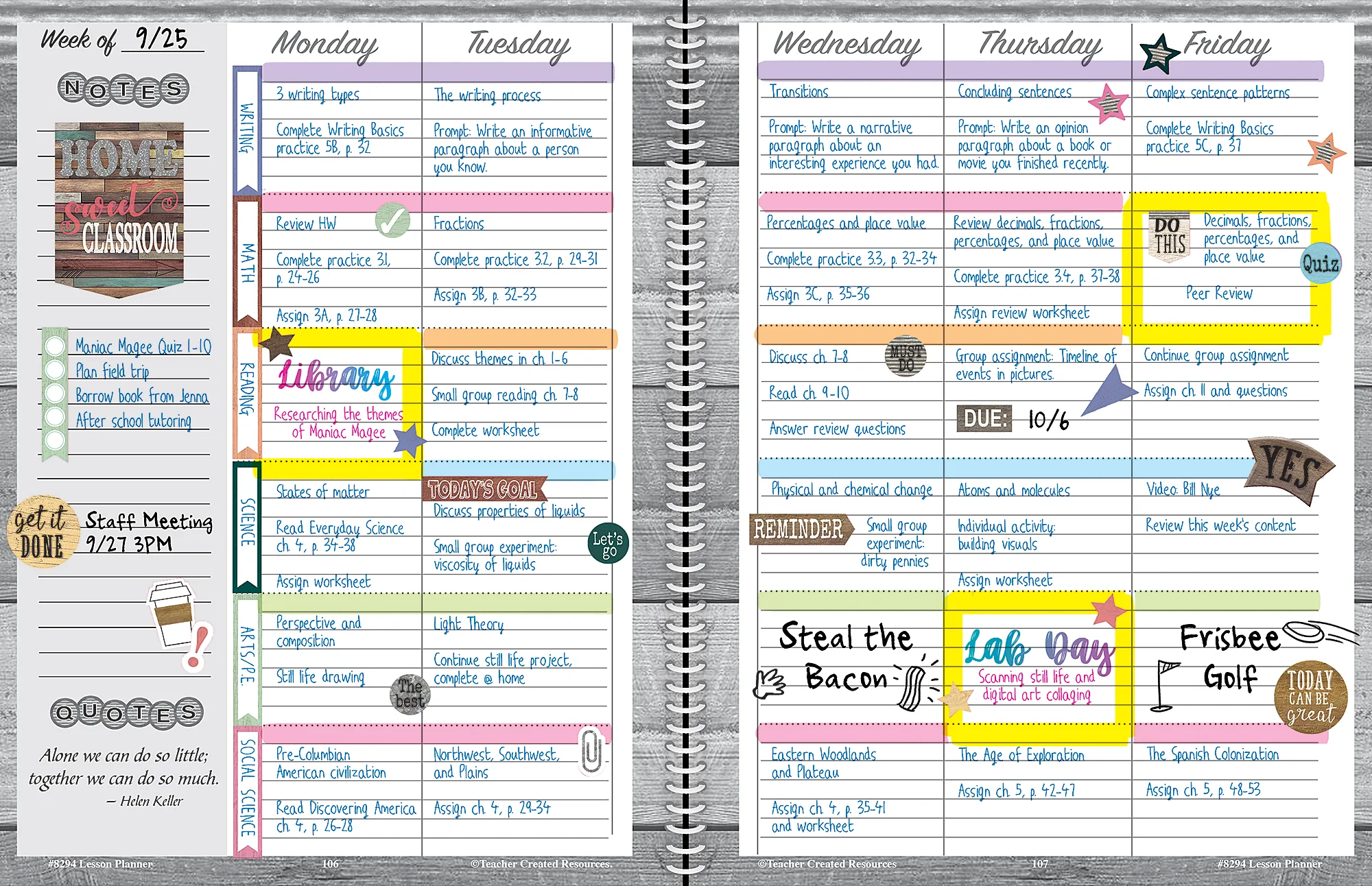 Home Sweet Classroom Lesson Planner - Image 2