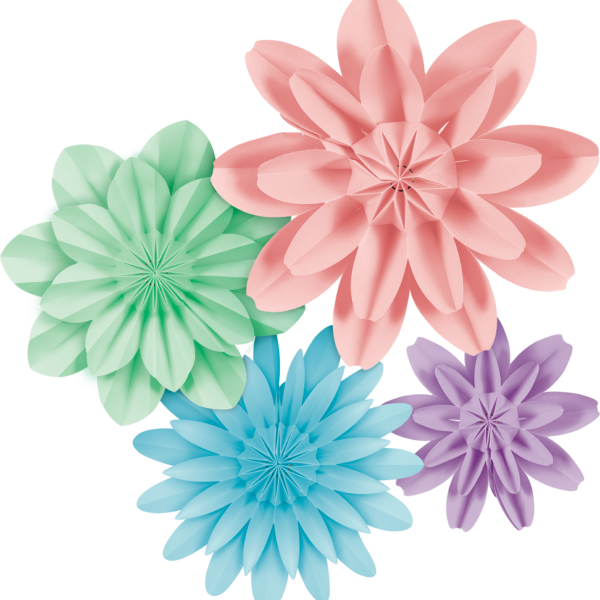 Pastel Pop Paper Flowers