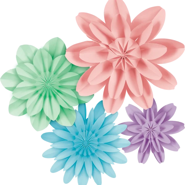 Pastel Pop Paper Flowers
