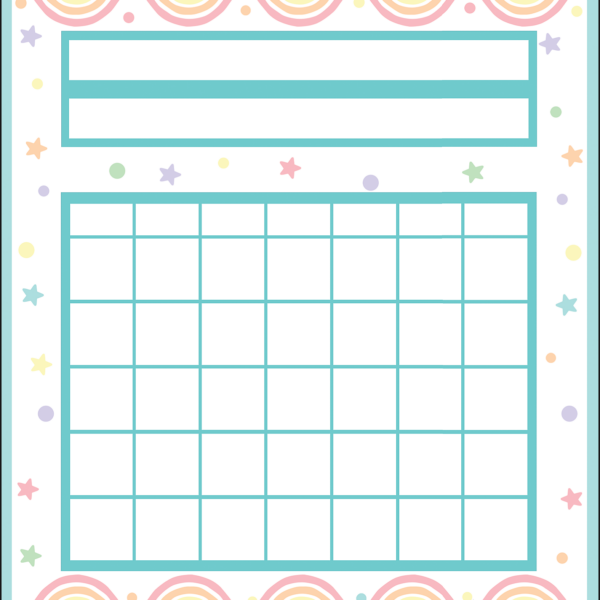 Pastel Pop Incentive Charts