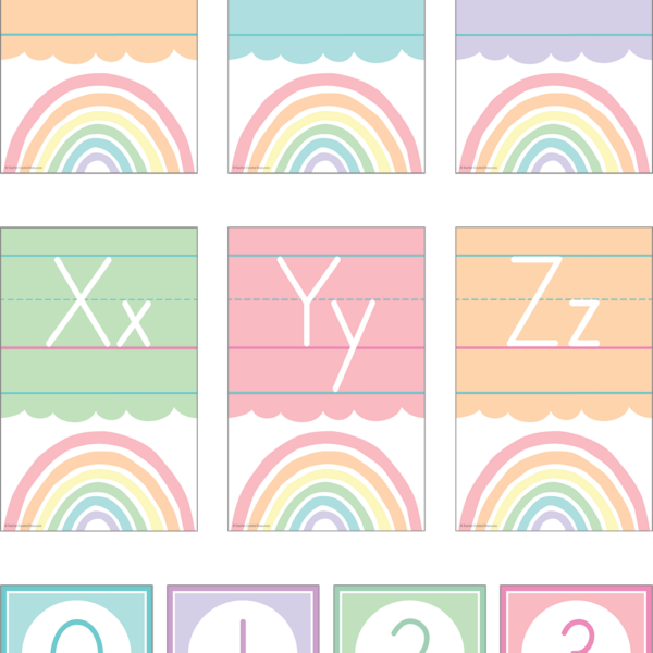 Pastel Pop Alphabet Bulletin Board