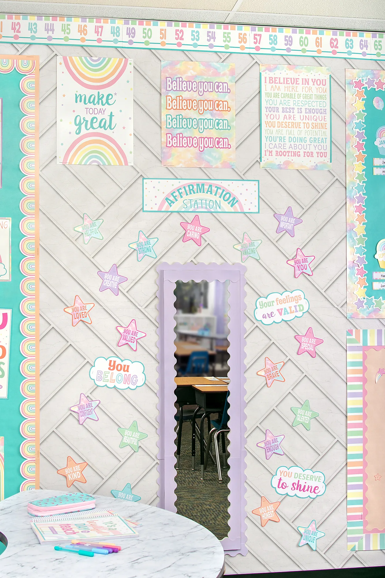 Pastel Pop Positive Affirmations Mini Bulletin Board - Image 2