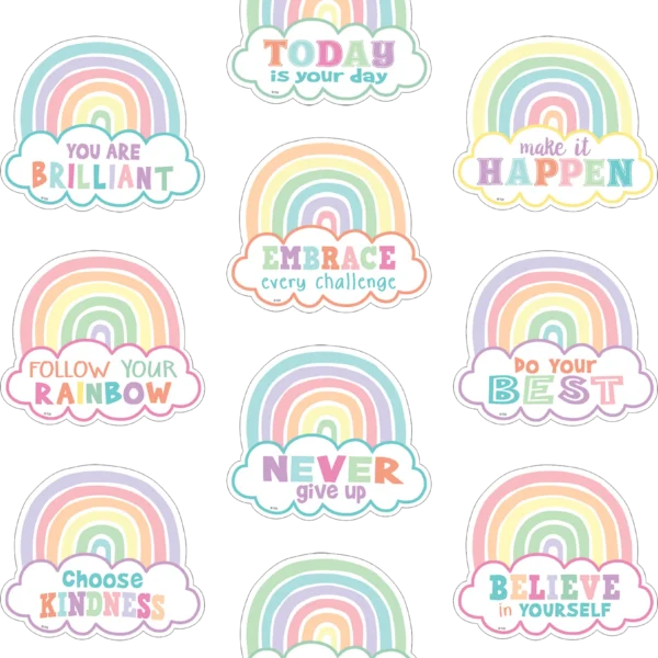 Pastel Pop Positive Sayings Accents