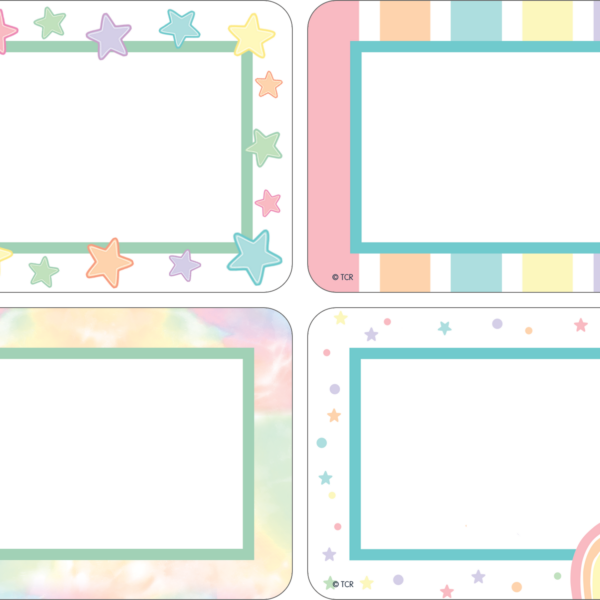 Pastel Pop Name Tags/Labels - Multi-Pack