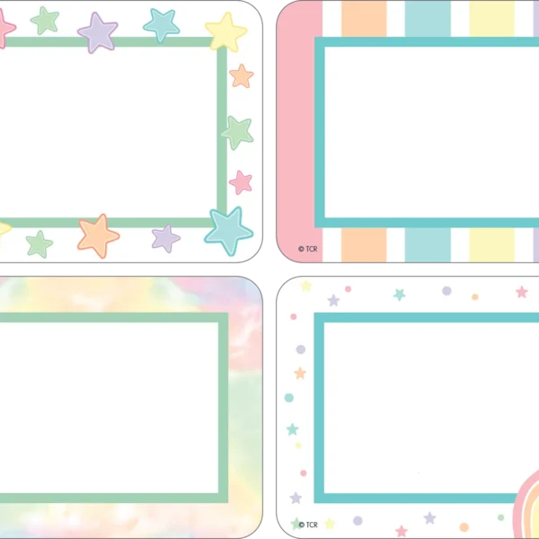 Pastel Pop Name Tags/Labels - Multi-Pack