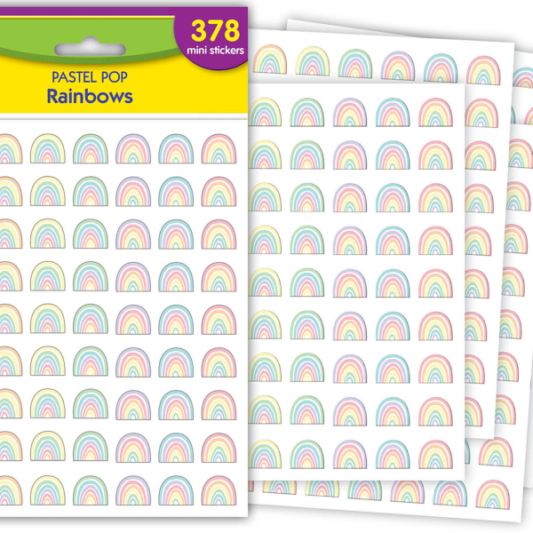 Pastel Pop Rainbows Mini Stickers
