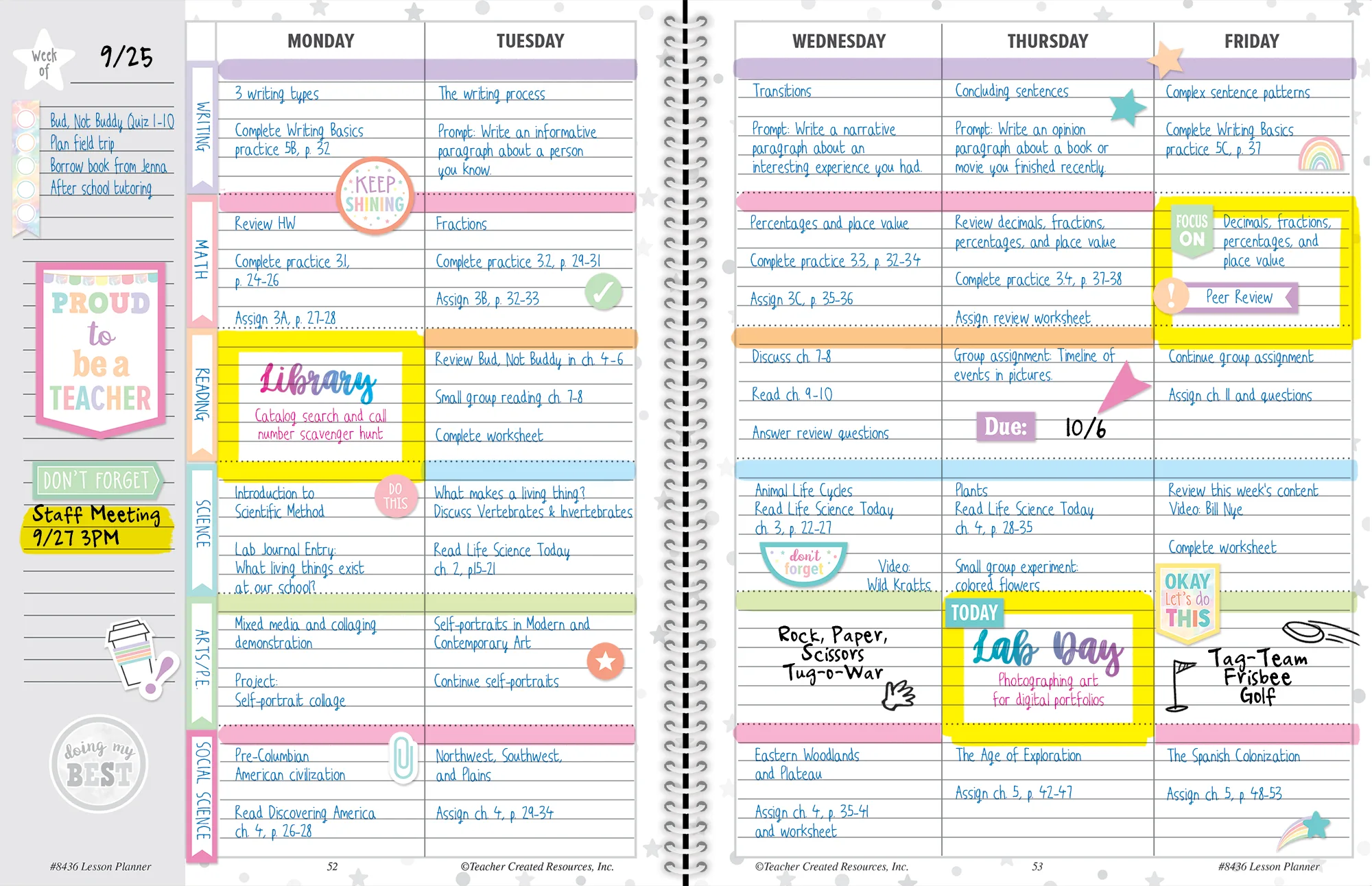 Pastel Pop Lesson Planner - Image 2