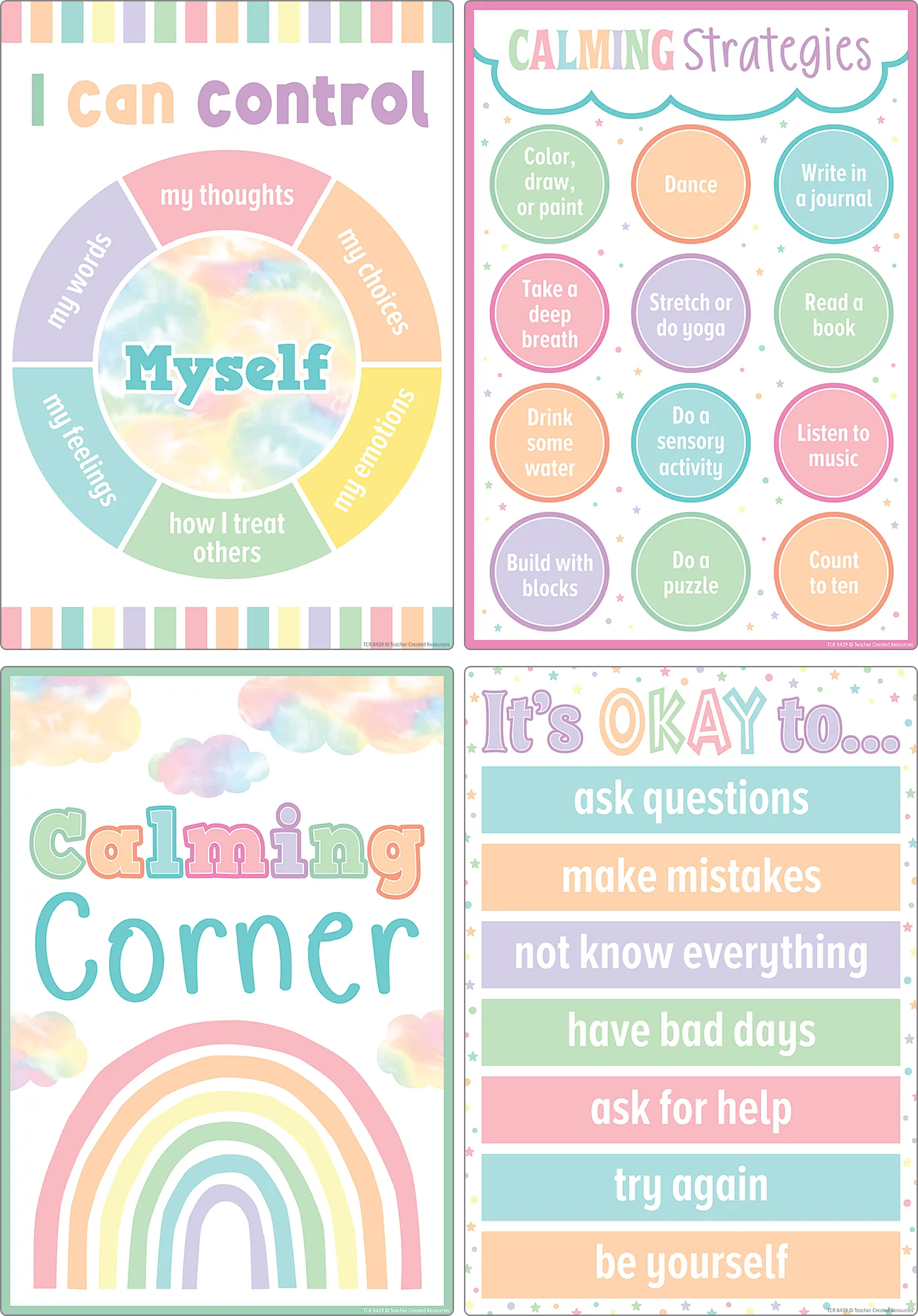 Pastel Pop Calming Strategies Small Poster Pack - Image 2