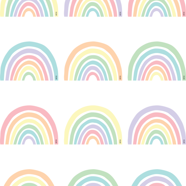 Pastel Pop Rainbows Mini Accents
