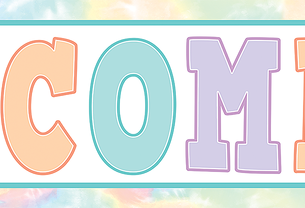 Pastel Pop Welcome to Our Class Banner