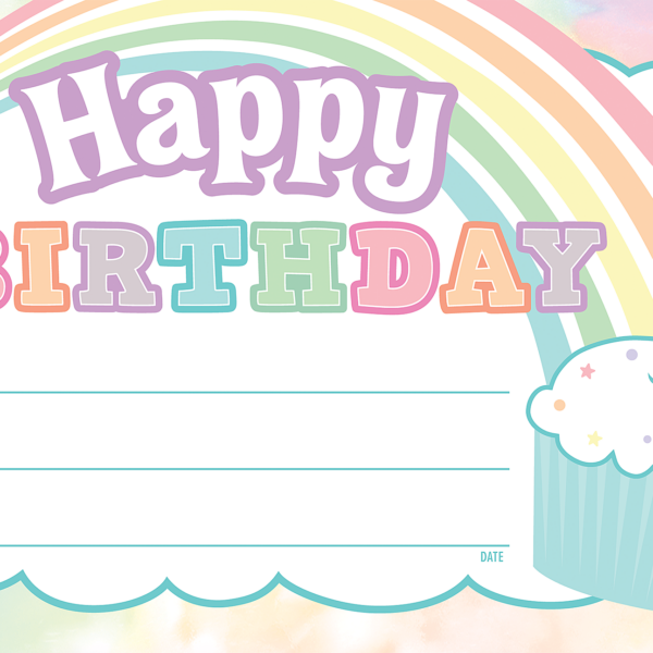 Pastel Pop Happy Birthday Awards