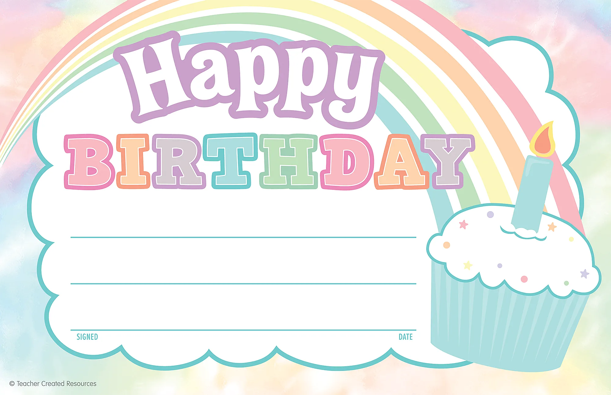 Pastel Pop Happy Birthday Awards